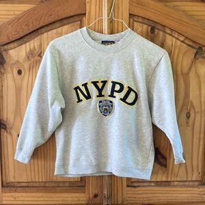 Kids NYPD gray long sleeve sweatshirt size 14/16